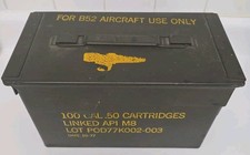 Rare 1977 B-52 aircraft use only .50 cal Ammo Can, Linked API M8 picture