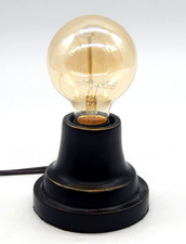 VTG 2013 Retro Industrial Distressed Metal Desktop Lamp Edison Accent Light picture