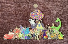 RARE Jumbo Pixar Fantasy Pin LE50 Huge 12” UP House Multi Character Grail Displa picture