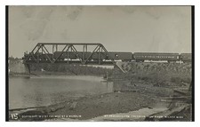 Milaca Minnesota Railroad Bridge Standard Postcard picture