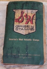Vintage 60s Sperry & Hutchinson Co S & H Green Stamp Book Filled Completed 40 Pg picture