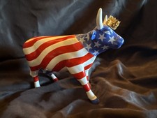 Cow Parade American Royal 2001 Porcelain Patriotic Figurine #9189 picture