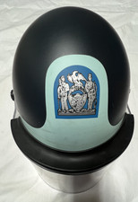 Vintage NYPD Police Riot Helmet with face shield & Original Bag Nice conditon picture