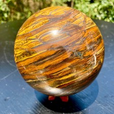 4.6LB  Natural Rare Tiger Eye Crystal Ball Sphere Healing Gemstone Minerals picture