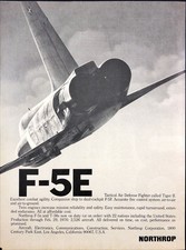 Northrop F-5E Tiger II Jet Fighter Vintage 1976 Print Ad Aviation picture