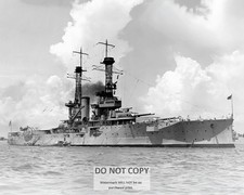 USS FLORIDA (BB-30) BATTLESHIP, CIRCA 1921 - 8X10 NAVY PHOTO (RT-337) picture