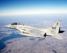 F-15 EAGLE OVER POST 9/11 NEW YORK CITY 8x10 GLOSSY PHOTO PRINT picture