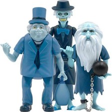 Super7 Haunted Mansion Hitchhiking Ghosts 3 3/4-Inch ReAction Figure Set of 3 - picture