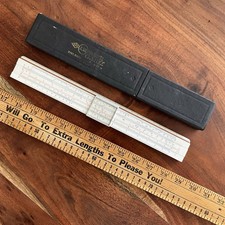 Antique A.W. FABER Slide Rule (Ruler) Made in Germany with Case 1/87M picture