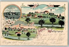 84419 W8255 Walkersaich 1902 lithograph Castle Walkersaich anno 1701... - 1363 picture