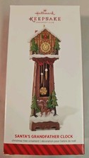 2014 Hallmark Santa's Grandfather Clock Keepsake Ornament Member Exclusive NEW picture