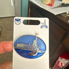 Disney WDW 50th Anniversary Pin Trading Castle & Monorail Single Pin picture