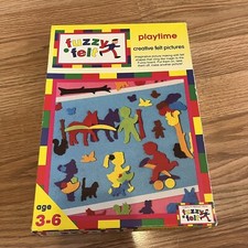 fuzzy felt Playtime vintage children's toy game play set fuzzy-felt England picture