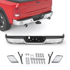 Chrome Rear Bumper Assembly Compatible for 09-18 Dodge Ram 1500/10-12 Ram 2500 3 picture