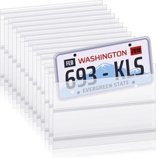 300 Pcs License Plate Protector Clear Tag Cover 11.8 x 7.5 In Accessories picture