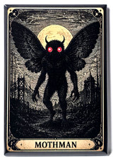 Mothman Mythical Creatures Cryptids Fantasy Art 2x3 MAGNET  Legend picture