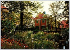 Vintage Uppsala Linné Museum Postcard with Garden Scene Sweden picture