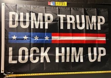 Dump Donald Trump Flag FREE USA Ship Impeach Liar Felon Idiot Democrat Sign 3x5’ picture