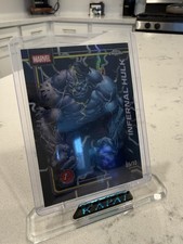 2026 Topps Marvel Chrome Infernal Hulk 1st Appearance Black Storm Refractor/10 picture