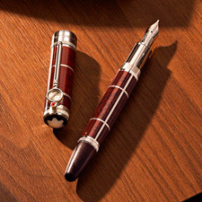 Montblanc Writers Edition Sir Arthur Conan Doyle Fountain Pen Brown Silver Trim picture