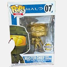 Funko Pop Halo Gold Master Chief w/ Cortana Outpost Discovery Exclusive #07 picture