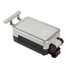 Toffy Quarter Hot Sandwich Maker K-Hs6 Ash White Mini Size 5X5Cm 4-Compartment _ picture