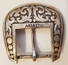2007 Ariat Limited Edition Belt Buckle From Original Master Silver Tone Unisex picture