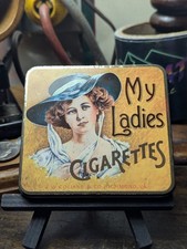 My Ladies Cigarettes Tin JW Collins & Co. Richmond VA Vintage (UK Made) 1920/30s picture