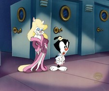Animaniacs-Original Production Cel-Minerva and Dot- Hercule Yakko picture