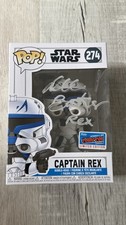 Funko Pop Star Wars Captain Rex NYCC 2018 Signed Dee Bradley Baker #274 W/quote picture