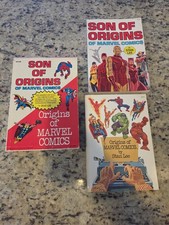 VINTAGE STAN LEE SIGNED 1976 Marvel Origins Box Set Slipcase Fireside COA picture