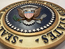 Presidential Seal of the United States White House Regan era replica podium NICE picture