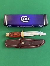 Colt CT816 Redwood Bowie Blade Knife & Leather Sheath Collectors Louisville 2016 picture