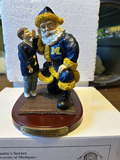 Collegiate Collectables Santa's Secret Michigan Santa Figurine LE Resin 2001 picture