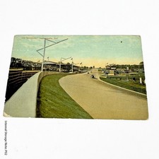 Vintage 1909 Indianapolis Motor Speedway Postcard - Early Race Track View picture