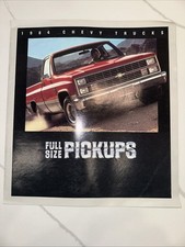 1984 Chevy Full Size Pickup Trucks Sales Catalog Brochure Excellent Condition picture