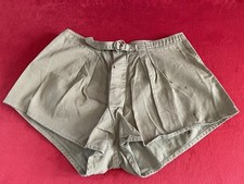 VTG 1940s WWII US Army PT Athletic Shorts Sz M 40s WW2 Brown Cotton Wilson picture