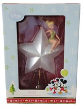 2006 Disney Store Tinker Bell Light Up Star Christmas Tree Topper Peter Pan Box picture