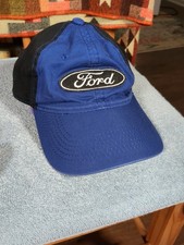 Ford Snapback Hat Blue Black Colorway Ford Logo Floppy Motorheads  picture