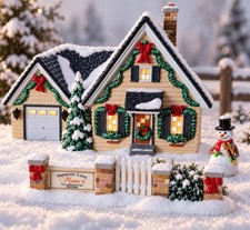 VTG Dept 56 Harmony House 3pc Set Christmas Snow Village Music Lessons 55302 Box picture