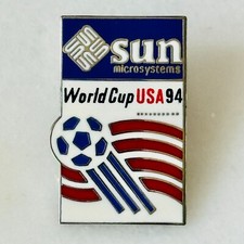 Vintage FIFA World Cup USA 1994 Sun Microsystems Enamel Lapel Pin picture