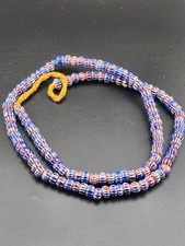 Vintage venetian chevron trade beads 6mm long strand picture