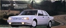 * PRISTINE CLEAN ORIGINAL 1989 EAGLE PREMIER ES LIMITED FOLDOUT SALES BROCHURE * picture