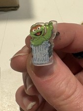 Oscar The Grouch Mini Acrylic Lapel Pin Sesame Street picture