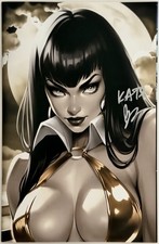 Vampirella Helliday Special 2025 - Gold Virgin Signed Sinyukhina w/COA - Ltd 100 picture