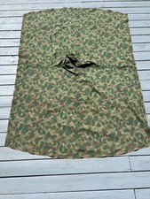 Original WW2 USMC Reversible Frog Skin Rain Poncho picture