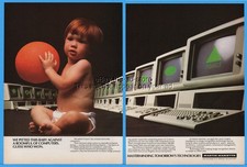 1986 Martin Marietta Bethesda MD Baby With Ball Vintage Computers Processors Ad picture