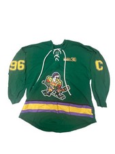 sney The Mighty Ducks 30th Anniversary Spirit Jersey Green Medium Hockey picture