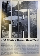 Road Test 1965 Fiat 1100 Station Wagon illustrated picture