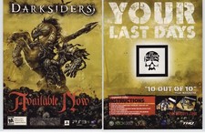 2009 Darksiders PS3 Xbox 360 Print Ad/Poster Authentic Promo Art Joe Madureira picture
